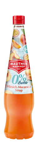 6 0.70l Fl Mautn.Sirup 0% Zucker Pfirsich-Maracuja 