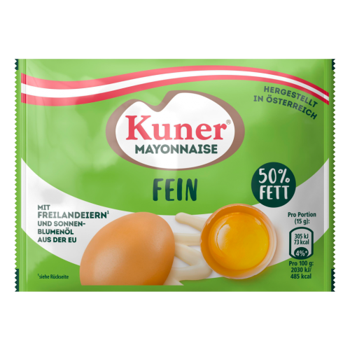 16 100ml Bt Kuner Mayonnaise 50% 