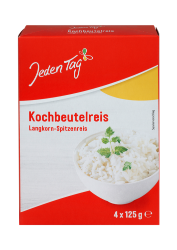 14 500grPg Jeden Tag Langkornreis Kochbeutel 