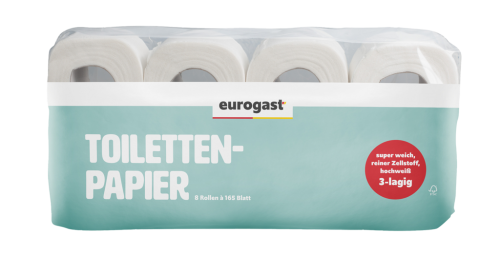 12 8St Pg Eurogast Topa 3lagig weiß 
