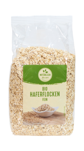 10 500g Pg Natürlich für uns BIO Haferflocken fein 