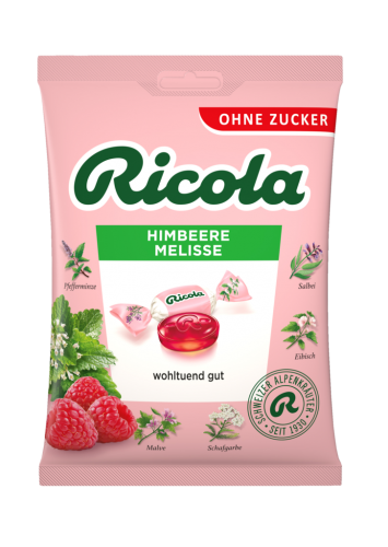 18 75g Bt Ricola Himbeere Melisse zuckerfrei 