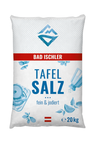 1 20kg Sa Bad Ischler Tafel-Salz fein+jodiert 20kg 