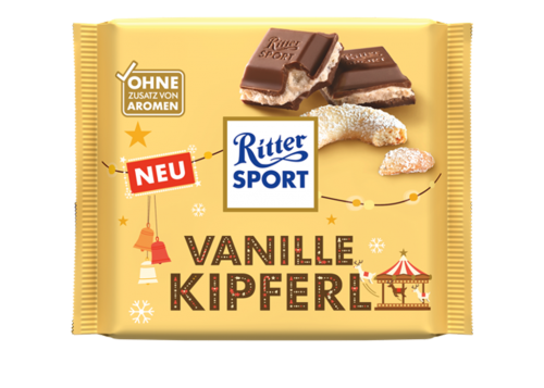 12 100g Ta Ritter Sport Vanille Kipferl Limited Edition 