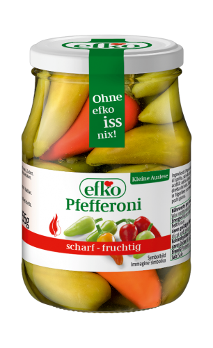 6 370ml Gl Efko Pfefferoni scharf 