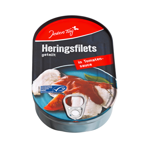 10 200g Ds Jeden Tag Heringsfilets in Tomatensauce 