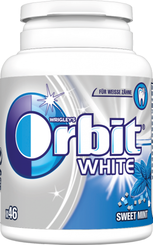 12 46    St Orbit White Kaugummi Sweet Mint Bottle 