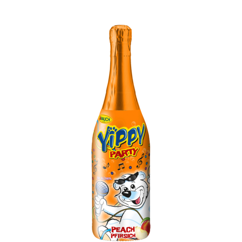 6 0.75l Fl Rauch Yippy Party Peach Kindersekt (alkoholfrei) 