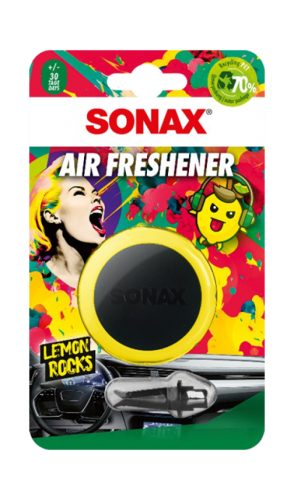 6 115g Pg Sonax Lufterfrischer Air Freshener Lemon Rocks 