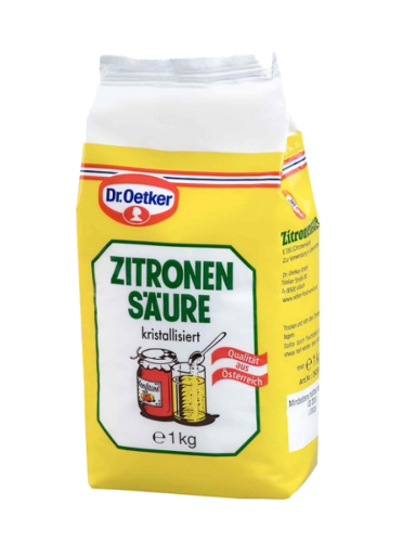 1 1.00kg Pg Dr. Oetker Zitronensäure kristallisiert 