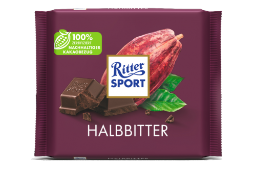 12 100g Ta Ritter Sport Halbbitter 