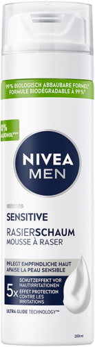 6 200ml Ds Nivea Men Sensitive Rasierschaum 