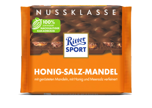 11 100grTa Ritter Sport Honig-Salz-Mandel 