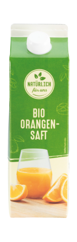 12 1.00l Pg Natürlich für uns BIO Orangensaft 