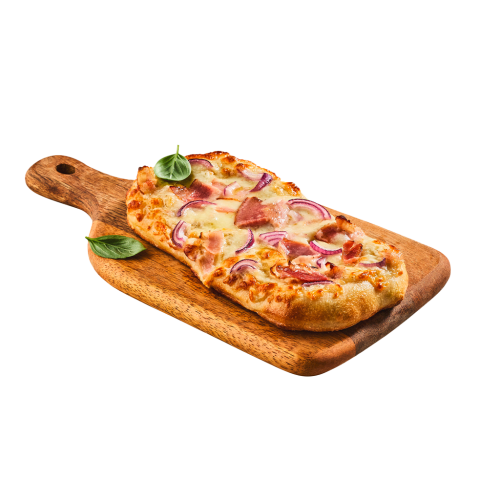 18 187g Pg TKK Dr. Oetker Pinsa Snack Pancetta e Cipolla  