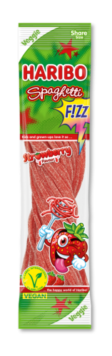 15 200g Bt Haribo Spaghetti Erdbeere Veggie 
