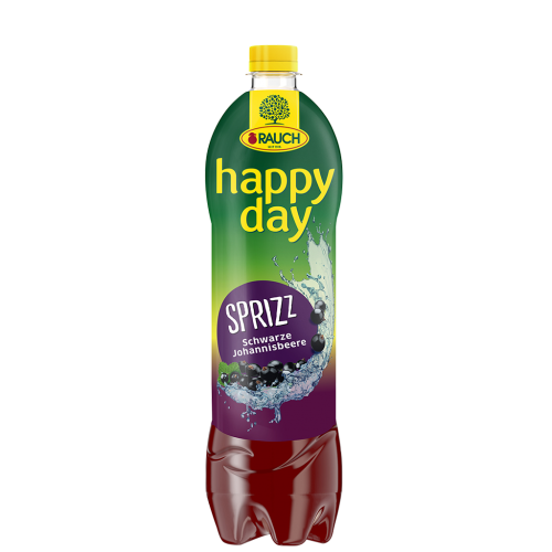 6 1.00l Fl Rauch Happy Day Schwarze Johannisbeere Sprizz PET EWP 