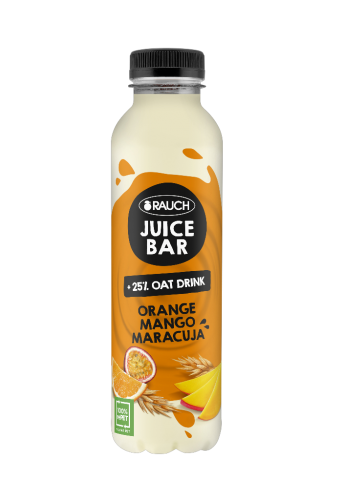 12 0.50lFl Rauch Juice Bar Juice & Oat Orange Mango Maracuja 