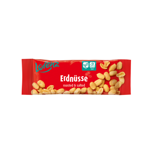 28 40g Pg Lorenz Erdnüsse geröstet und gesalzen 