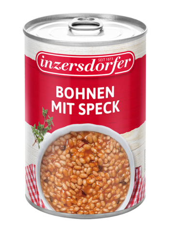 6 400g Ds Inzersdorfer Bohnen mit Speck 