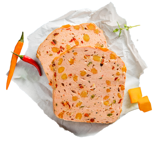 1 1.8kg Pg Chilli Cheddar Leberkäse  