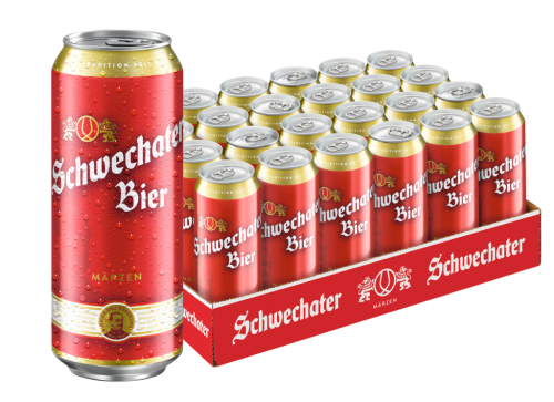 24 0.50l Ds Schwechater Bier Dose EWP 
