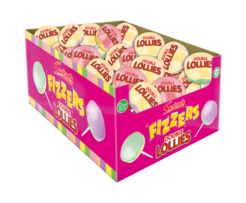 100 11 gr St Fizzers Riesen Lolly Display-Box 