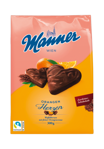 10 300gr Pg Man.Waffelherzen Orange 