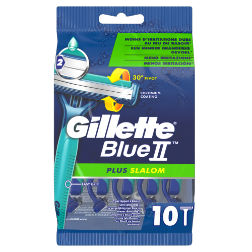 20 10St Pg Gillette Blue II Plus Slalom Rasierer 