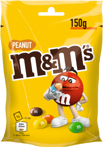 15 150g Pg M&M´s Erdnuss Standbeutel  