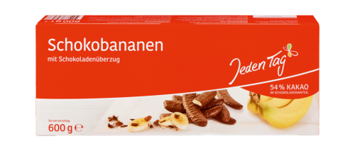 12 600grPg Jeden Tag SchokoBananen  