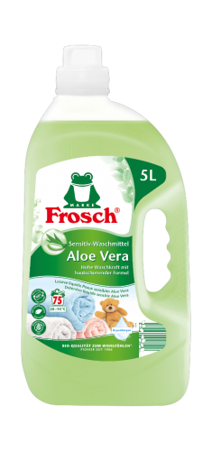 1 5.00l Ka Frosch Sensitive Flüssig-Waschmittel Aloe Vera 