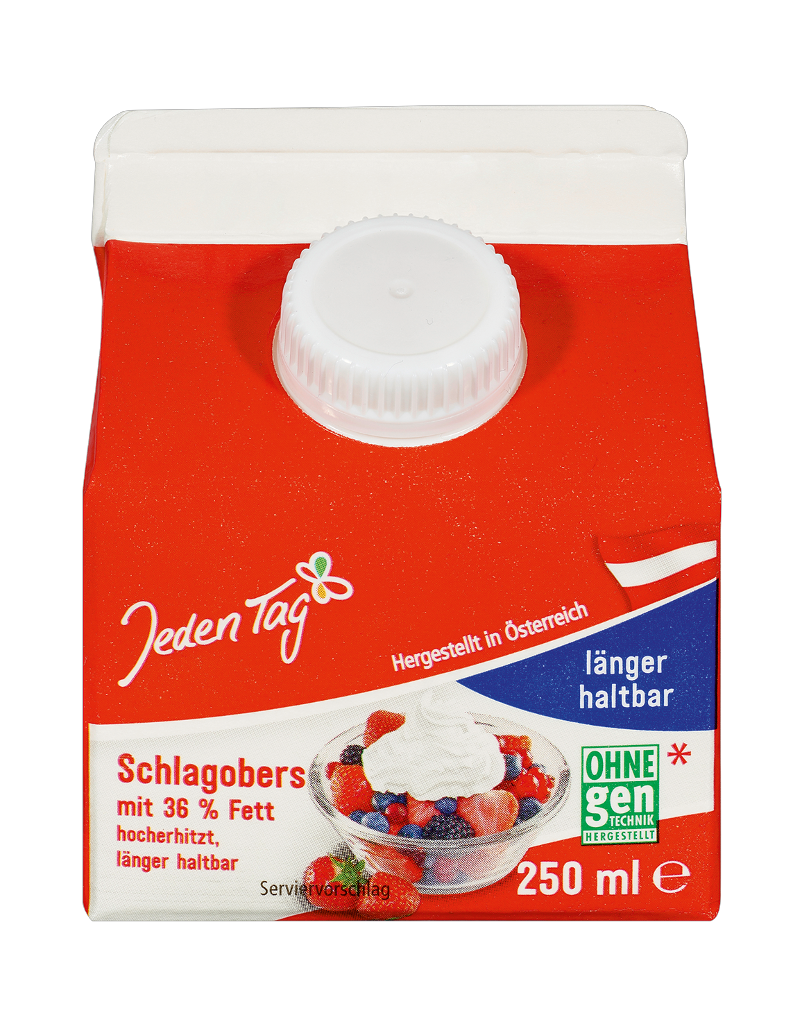 1 0.25l Pg Jeden Tag ESL Schlagobers 36% (12) 