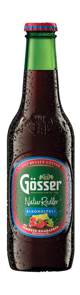 12 0.33l Fl Gösser Naturradler Himbeer Rhabarber 0,0% 