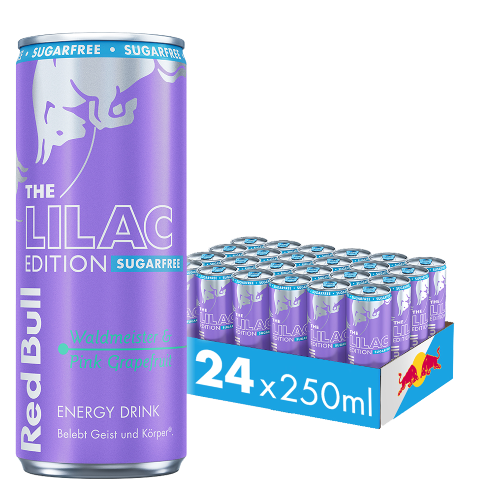 24 0.25l Ds Red Bull Lilac Edition Waldm. Pink Grapefruit zuckerfrei EWP 