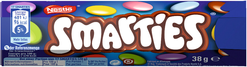 24 38g Rl Smarties Single 