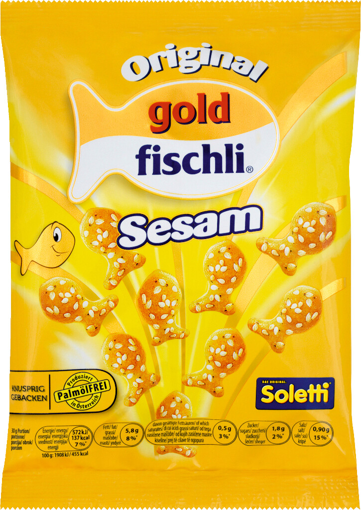 20 100gr Pg Soletti Goldfischli Sesam 