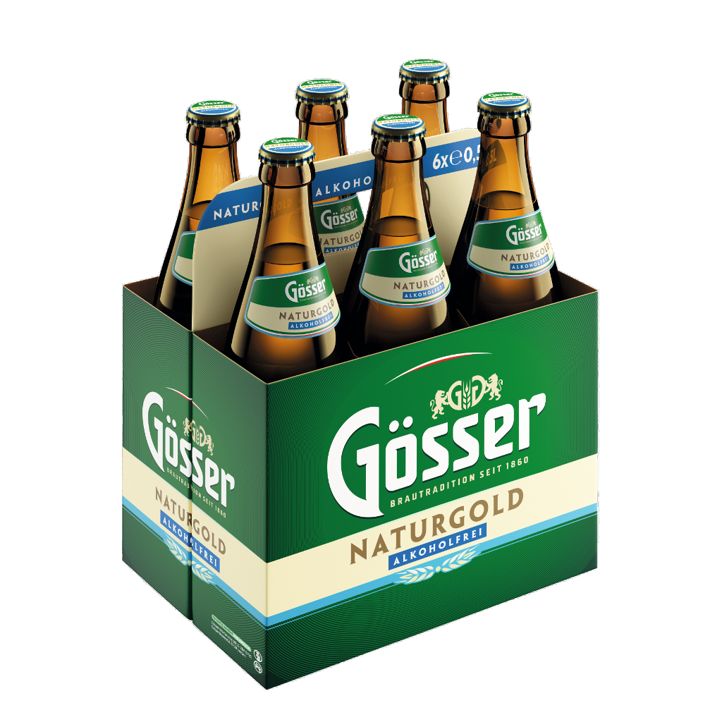 3 6/0.50 MP Gösser Naturgold Alkoholfreies Bier MW 