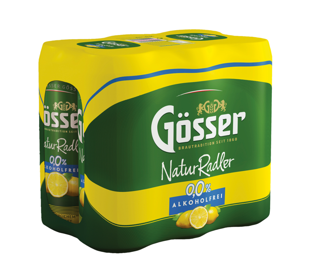 4 6/0.50MP Gösser Naturradler Zitrone Alkoholfrei Dose EWP 