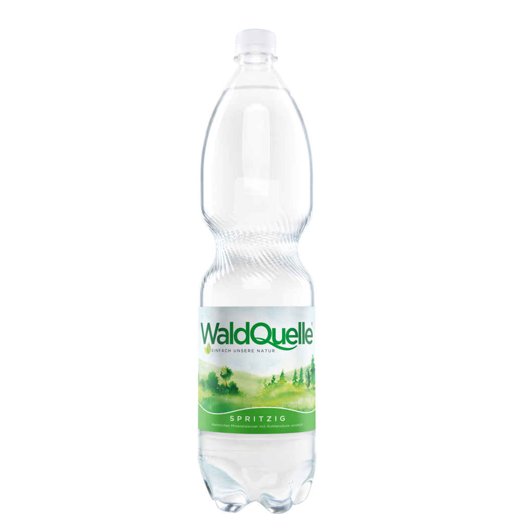 6 1.50l Fl Waldquelle Mineralwasser spritzig PET EWP 
