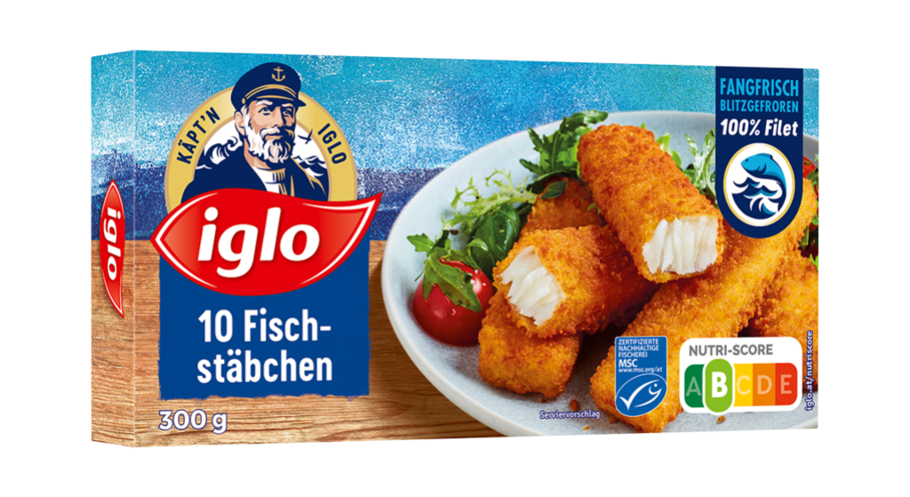 12 300g Pg TKK Iglo MSC Fischstäbchen 