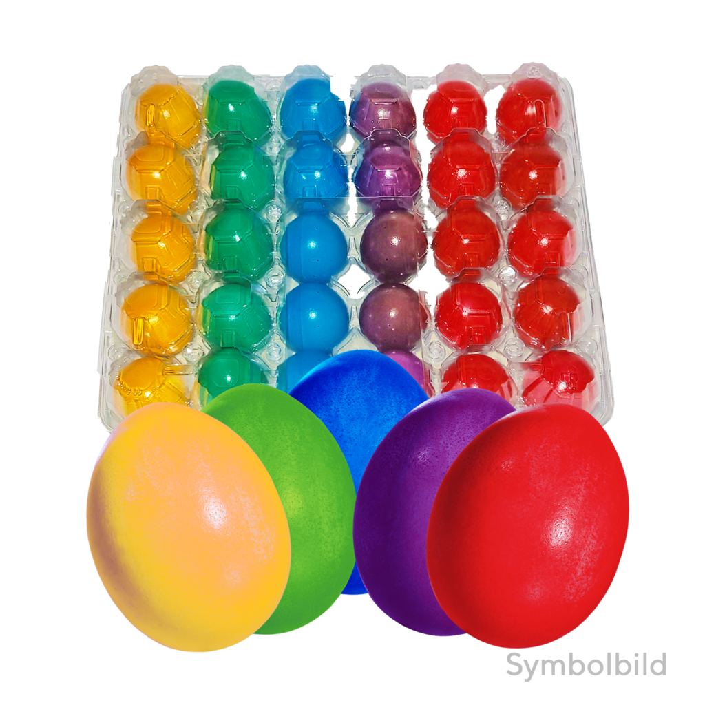 1 30St Pg Ostereier bunt aus Bodenhaltung 