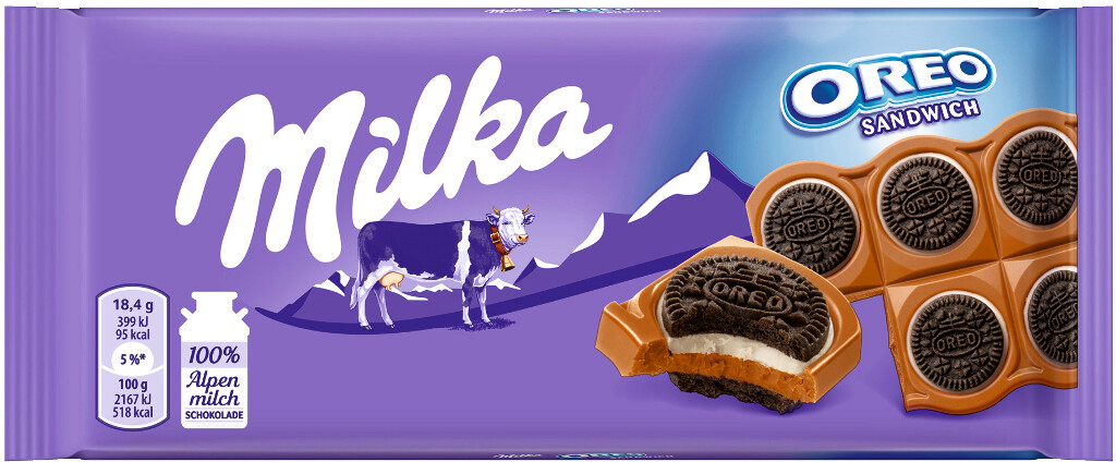 15  92gr Ta Milka Oreo Sandwich 