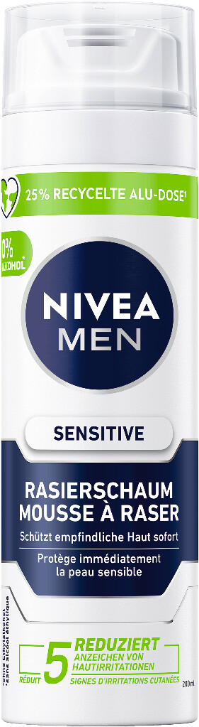 6 200ml Ds Nivea Men Sensitiv Rasierschaum 