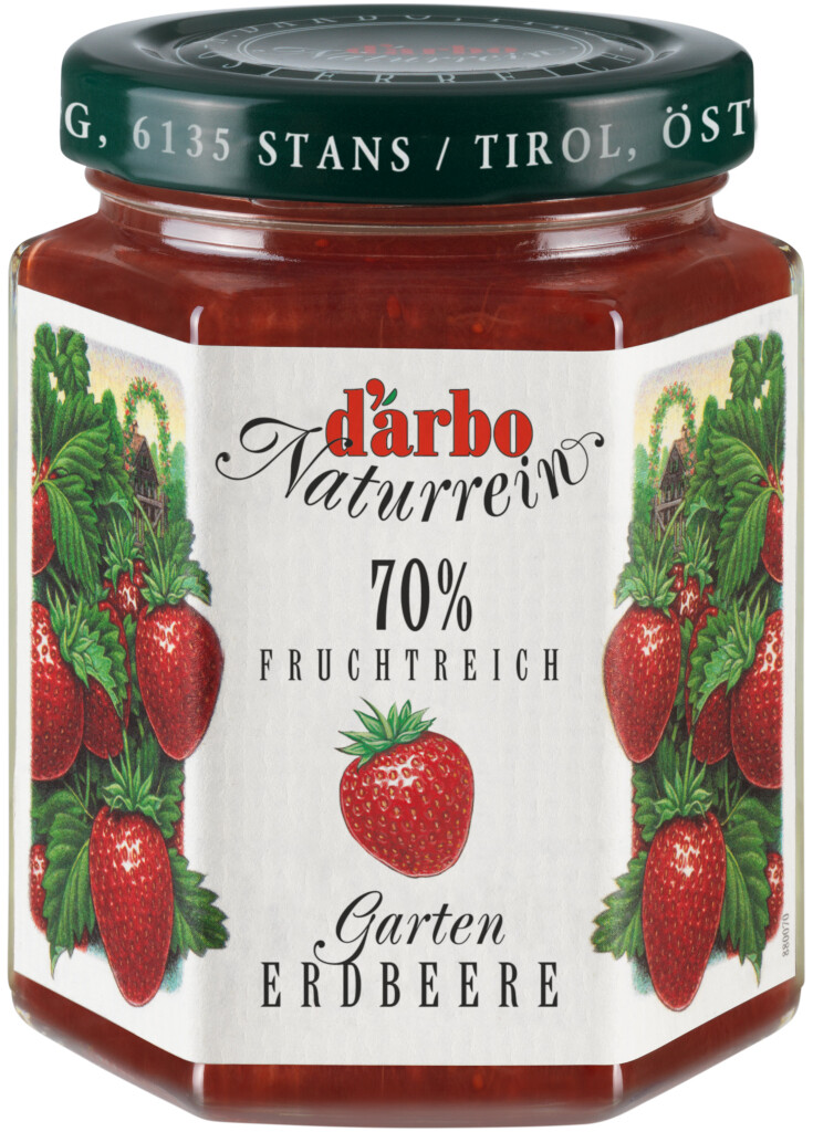6 200g Gl Darbo Fruchtreich Gartenerdbeere Konfitüre 
