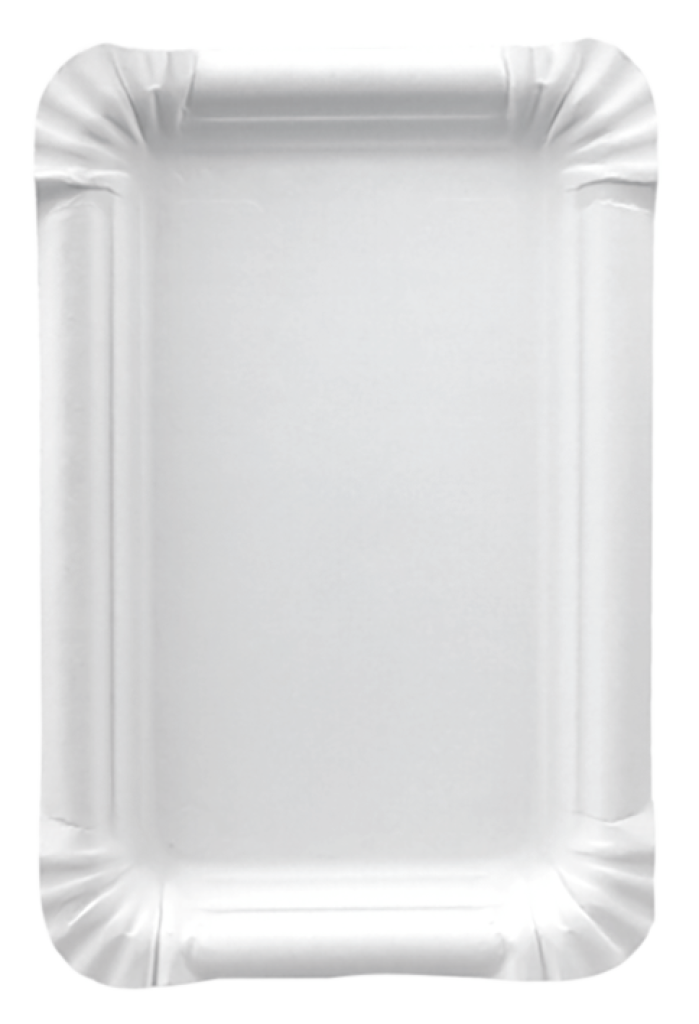 6 250St Pg Pappteller Belesse weiss 13x20cm 