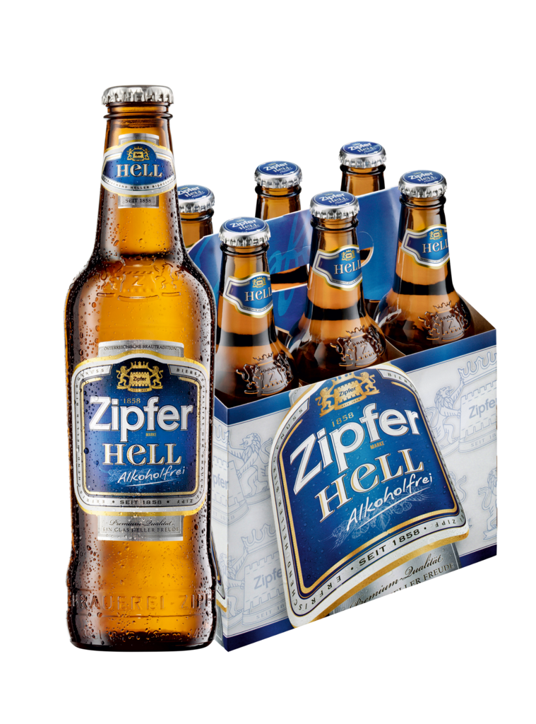 4 6/0.33MP Zipfer Hell Alkoholfreies Bier EW 
