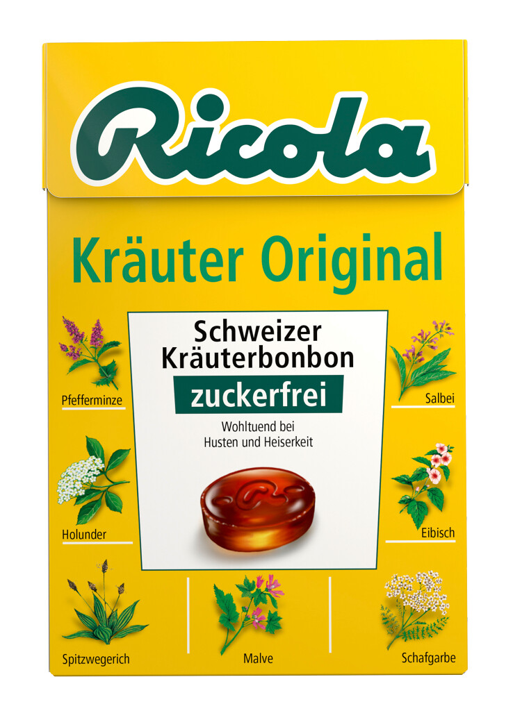 10 50g Pg Ricola Kräuter zuckerfrei 