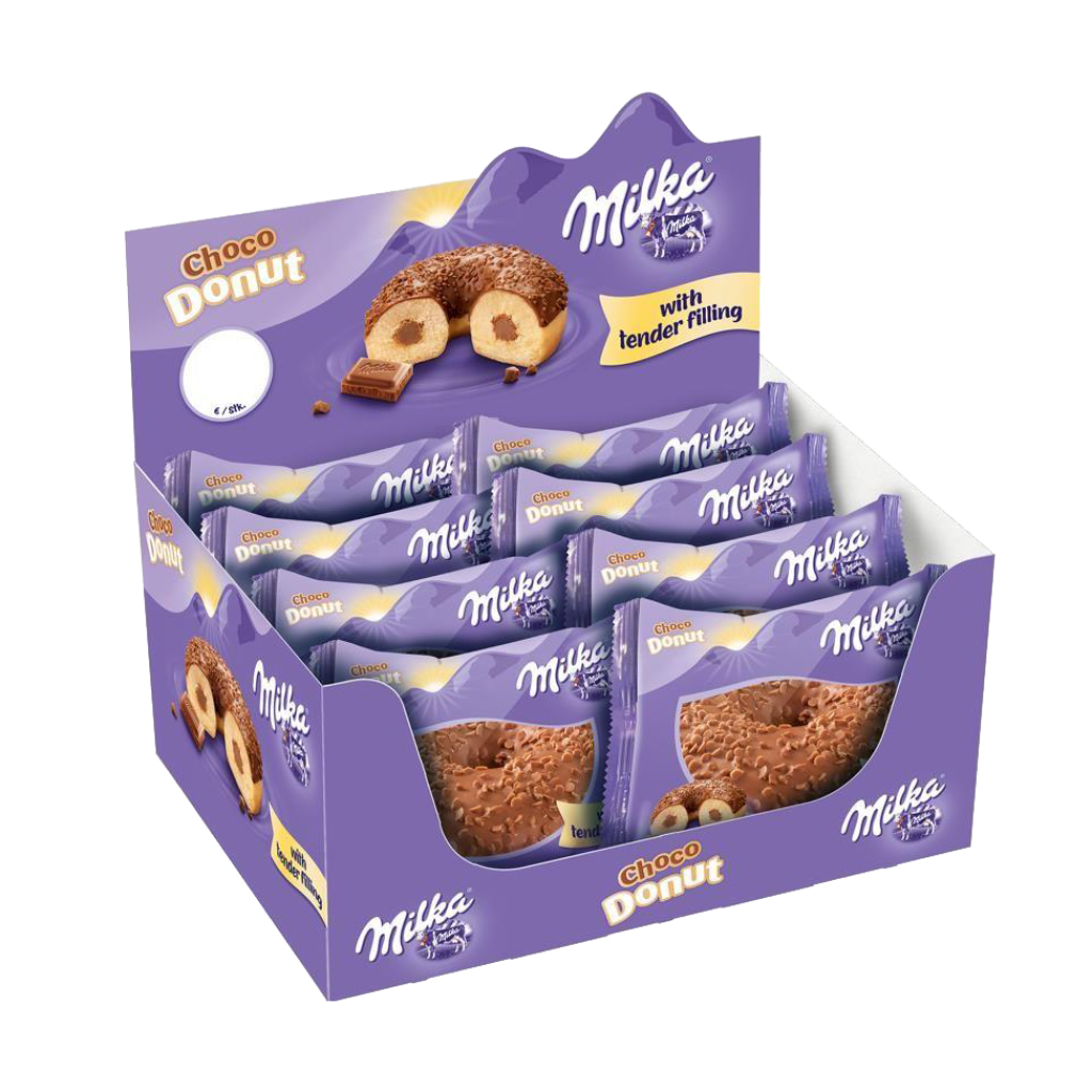 48 65gr Pg TKK Milka Donut gefüllt einzelverpackt 