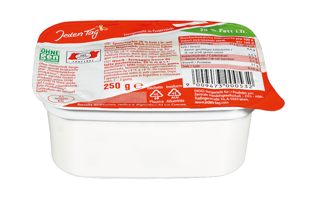8 250g Pg Jeden Tag Topfen 20% 
